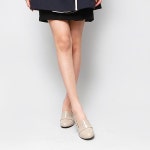 웨스트스타일 [쿠루] 여성 6.5cm 소프트 에나멜 로퍼 미들힐 G4772