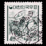 수집전문쇼핑몰 우문관 212(026) / 새원 우정 4원 농부 만월 사용제 65. 1. 14. 남원