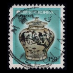 수집전문쇼핑몰 우문관 345(020) / 100원시기 / 철화백자미조죽문호(150원) /96.6.11 / 서울은평