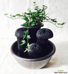 DIY 옹기자베기 숯 가습기/천연숯가습기/나라아트 분경