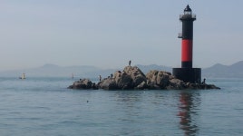 천수대앞 등대풍경