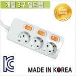 (주)신성전기산업 멀티탭 개별 3구 1.5M (16A) : 조이젠 (주)신성전기산업 멀티탭 개별 3구 1.5M (16A)