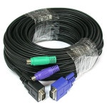 조이젠 강원전자 NETmate KVM (M/M) CM-12xx 전용 3-in-1 통합 케이블 (3L-12150C, 15m)