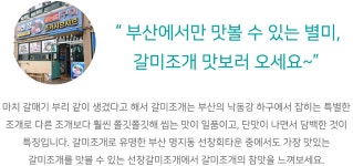 전국별별시장 스토어 > 선창갈미조개 | 별별시장&별별여행 ┃ 여행문화의 새로운 트렌드를 만들다 전국별별시장 스토어 > 선창갈미조개