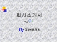 대양열처리 회사소개서(국문)