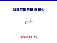 실용트리즈의 창의성(6단계 창의성)연구보고서