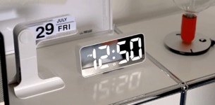 [오더블유씨]OWC시계 클린 미러 LED 디지털 탁상시계 2종 택1 OT1650 [W CONCEPT]