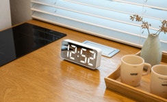 [오더블유씨]OWC시계 클린 미러 LED 디지털 탁상시계 2종 택1 OT1650 [W CONCEPT]