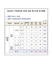 공기출 - 2022년도 광주광역시교육청 지방공무원 제1회 임용 필기시험 응시현황