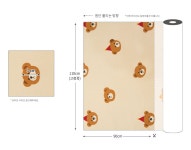 면원단 곰돌이천 20수 초코곰돌 292 | 원단쇼핑몰 천가게 면원단 곰돌이천 20수 초코곰돌 292 - 천가게 