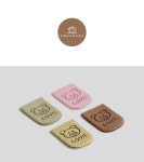 끼워라벨 끼움라벨 스웨이드 스윗베어 4개입 65453 | 원단쇼핑몰 천가게 끼워라벨 끼움라벨 스웨이드 스윗베어 4개입 65453 - 천가게 