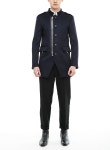 [206 HOMME]NAVY LEATHER ZIPPER WOOL CT(WOOL 100% + LEATHER 100%)(CT-016)206 HOMME online shop [206 HOMME]NAVY LEATHER ZIPPER WOOL... 