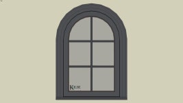 Kolbe Ultra Half Circle Top Casement KUL136 HC FS 2 4 x 3 6 RO 2 4 12 x 3 6 12 - Model - 3D Warehouse
