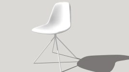 Industrial white chair - LORY design chair | 3D Warehouse Industrial white chair - LORY design chair