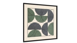 Quadro GEOMETRIA EM LINHAS E CORES - AZUL E VERDE - Galeria9... GEOMETRIA EM LINHAS E CORES - AZUL E VERDE - Galeria9, por Mural