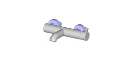 JUSTIME Wall Mounted Bathtub Mixer 6766 W0 80CP - Model - 3D Warehouse