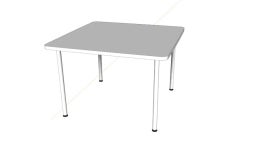 Turnstone 42 Square Simple Table - Model - 3D Warehouse