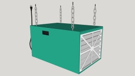 Grizzly G9956 Heavy Duty Double Air Filter - Model - 3D Warehouse