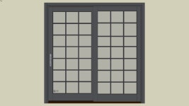 Kolbe Ultra Garden Aire Sliding Patio Door GAU8080 FS 8 0x 8 2 716RO 8 0 12x 8 2 1516 - - 3D Warehouse