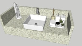 Bancada Granito completa | 3D Warehouse Bancada Granito completa