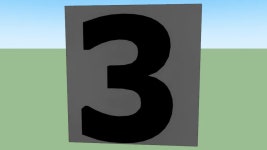 Number 3 Button - Model - 3D Warehouse