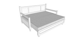 daybed with trundle w2040 d1080 h1020 - Model - 3D Warehouse