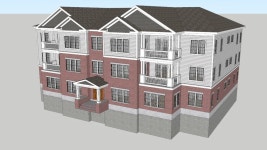 Neotraditional urban apartment condominium co op building - - 3D Warehouse