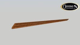 Traditional Cabinet Crown Moulding 2 14 x 2 38 x 96 - Model - 3D Warehouse