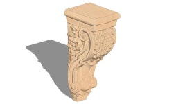 01901005 1 Large Grape Corbel 55 x 7 x 15 - - 3D Warehouse