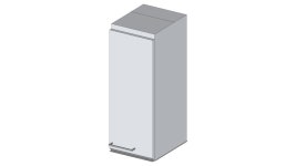 Hängeschrank, 307-693, 300x780x360mm, 1 Tür rechts | 3D Warehouse Hängeschrank, 307-693, 300x780x360mm, 1 Tür rechts
