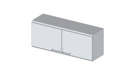 Hängeschrank, abschließbar, 307-328, 1200x480x360mm, 2 Türen | 3D Warehouse Hängeschrank, abschließbar, 307-328... 