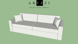 Sofá Artzzi 6857 Raj | 3D Warehouse Sofá Artzzi 6857 Raj