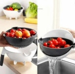 Black and White Plastic Drain Basket, For Kitchen, Size: 22 cm X 27 cm X 15 cm, Rs 80/piece | ID: 23559085788 Drain Basket