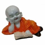 Baby Fiber Monk Statue, Packaging Type: Box, Size/Dimension: 10 cm x 18 cm x 11 cm, | ID: 21636336773 Baby Fiber Monk Statue
