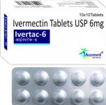 Ivertac-6 Ivermectin 6mg Tablets at Rs 115/strip of 10 tablets | Ivermectin, आइवरमेक्टिन - Care Formulation... 
