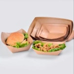 Gujaratshopee Brown Kraft Paper Food Tray 10 Oz, Size: 165 x 123 x 42, Rs 2.5/piece | ID: 25739815012 Brown Kraft Paper Food Tray... 