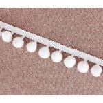 Single Sided White Pom Pom Lace, Size: Variable, Rs 7/meter Namaste Udyog | ID: 21783289662 Pom Pom Lace