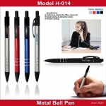 Red,Blue.silver Metal Ball Pen H-014, For Office-college,Indoor, | ID: 20299082897 Metal Ball Pen H 014
