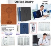 Brown Black, Blue & Gray PU Leather Office Diary H1062, Undated, | ID: 19862989612 Office Diary H1062