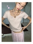 김아홉 Y 데일리 반팔T
