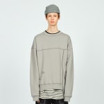 에이랜드 [LAYER UNION] CTRS ST OVER SWEATSHIRT GREY