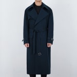에이랜드 [LIEU HOMME] 밸트 포켓 트렌치 코트_네이비