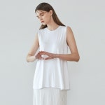 에이랜드 [DEANS FOR WOMEN] A ROUND SLV TOP_WHITE