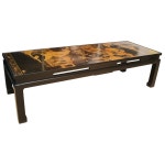 18th Century Chinese Gold and Polychrome Lacquer Panel Coffee Table For Sale at 1stdibs 18th Century Chinese Gold & Polychrome... 
