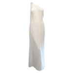 Valentino Prêt-å-Porter White Crepe One Shoulder Gown For Sale at 1stDibs Valentino Prêt-å-Porter White Crepe One Shoulder Gown