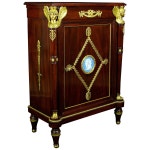 19th Century, French Empire Style Wood Cabinet with Gilt Bronze For Sale at 1stDibs 19th Century, French Empire Style Wood... 