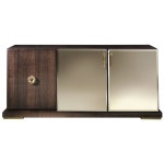 Stunning and Luxury Gilt Modern Contemporary Sideboard in Iron Wood and Gold Leaf For Sale at 1stDibs Stunning and Luxury Gilt... 