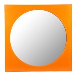 Orange Methacrylate Square Mirror 4724/5 by G. Stoppino for Kartell at 1stDibs | 4724 g Orange Methacrylate Square Mirror 4724/5... 
