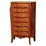 Midcentury Marble Top Drawer Cabinet - 15 For Sale on 1stDibs