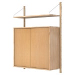 Frama Contemporary Scandinavian Design Wall Shelf Library H1852 Triple Section For Sale at 1stDibs Frama Contemporary... 
